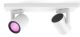 Philips Hue White&Col. Amb. Argenta Spot 2 flg. weiß 2x4.2W.