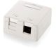 Equip Aufputzdose 2x Keystone Jack mit Abdeckung Premium ws