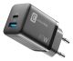 Cellularline Charger Multipower Micro 45W GaN 2 Ports Black