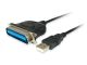 Equip Adapter USB-A -> Parallel EPP.ECP.bidi St/St 1.50m sw Polybeutel