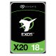 SEAGATE Exos X20 18TB HDD SAS 12Gb/s 7200RPM 256MB cache 8,90cm 3,5Zoll 24x7 512e/4KN Standard