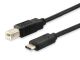 Equip USB Kabel 2.0 C-B St/St 1.00m schwarz Polybeutel