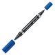STAEDTLER Zweispitzmarker Lumocolor perm blau 10 Stück