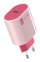 Cellularline USB-C CHARGER PD 20W RED PINK