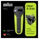 Braun Series 3 - 300 Rasierer 276326 Akku/Netz schwarz-grn