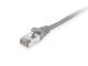 Equip Patchkabel Cat6A S/FTP 2xRJ45 1.00m grau LSZH Polybeutel