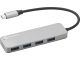 Sandberg 336-20 USB-C HUB 4-Port 4xUSB 3.0 SuperSpeed Silber