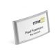 DURABLE Namensschild Classic m Magnet 30x65mm 10 St silber