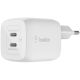 Belkin 45W Dual USB-C GaN Ladegerät Power Deliver, PPS, white