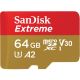 CARD 64GB SanDisk Extreme microSDXC 170MB/s + Adapter