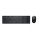Dell Pro KM5221W - Tastatur-und-Maus-Set - kabellos black QWERTZ DE