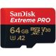 CARD 64GB SanDisk Extreme Pro MicroSDXC 200MB/s +Adapter