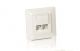 Equip Unterputzdose +Frontplatte 2xRJ45 Cat5e 45° RAL 1013