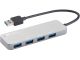 Sandberg 333-88 USB 3.0 HUB 4-Port 4xUSB 3.0 SuperSpeed Silber