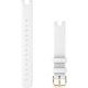 Garmin Wechselarmband Lily 14mm ital. Leder Weiss/Hellgold
