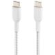 Belkin geflochtenes USB-C / USB-C-Kabel 2m, weiss