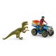 Schleich Dinosaurs 41466 Flucht auf Quad vor Velociraptor