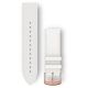 Garmin Ersatzarmband 20mm Leder Weiss/Rosegold