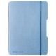 Herlitz Notizheft flex A6 40 Bl. Leinenoptik FSC Mix hellbl.