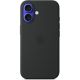 APPLE iPhone 16 Silicone Case with MagSafe - Black