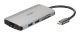 USB-C HUB 8Port D-Link DUB-M810 3xUSB3.0 USB-C HDMI 4K SD microSD Gigabit Lan RJ45 passiv Grey