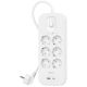 Belkin Surge Plus Steckdosenleiste 6-Fach, 18W 2m Kabel