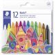 STAEDTLER Wachsmalkreide Noris 12er-Set im Kartonetui 8mm retail
