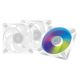 ARCTIC Lüfter 120*120*25 P12 PWM PST A-RGB 0db (White) 3er
