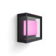 Philips HUE Econic LED Wandleuchte. quadratisch. schwarz