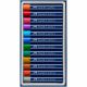 FABER-CASTELL Ölpastellkr. metallic 12er Kartonetui