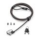 KENSINGTON ClickSafe 2.0 Universelles 3-in-1 Laptopschloss T-Bar Nano & Wedge-Shaped