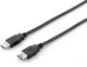 Equip Kabel USB-A 3.0 -> A Verl. St/Bu 3.00m 5Gbps sw Polybeutel