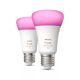 Philips Hue White & Col. Amb. E27 Doppelpack 2x570lm 60W!-