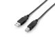 Equip USB Kabel 2.0 A-B St/St 2.00m schwarz Polybeutel