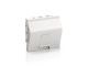 Equip Unterputzdose Einsatz French 1 Keystone 45x45 RAL9010 Polybeutel